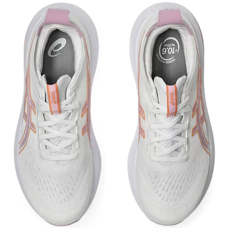 Asics Women's GEL-Nimbus 27 White/Light Ube-5