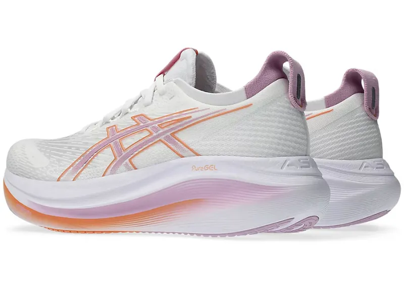 Asics Women's GEL-Nimbus 27 White/Light Ube-3