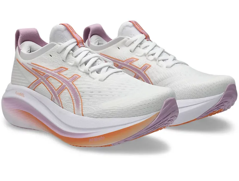 Asics Women's GEL-Nimbus 27 White/Light Ube-2