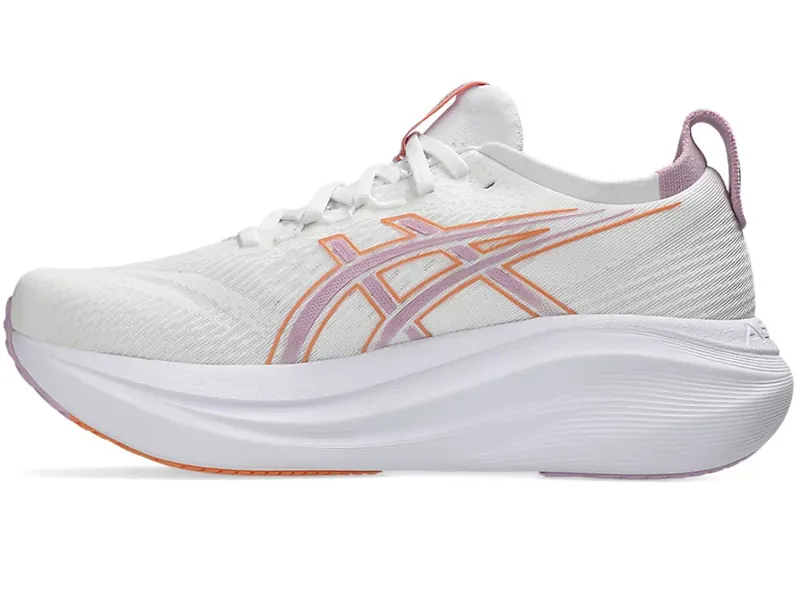 Asics Women's GEL-Nimbus 27 White/Light Ube-1