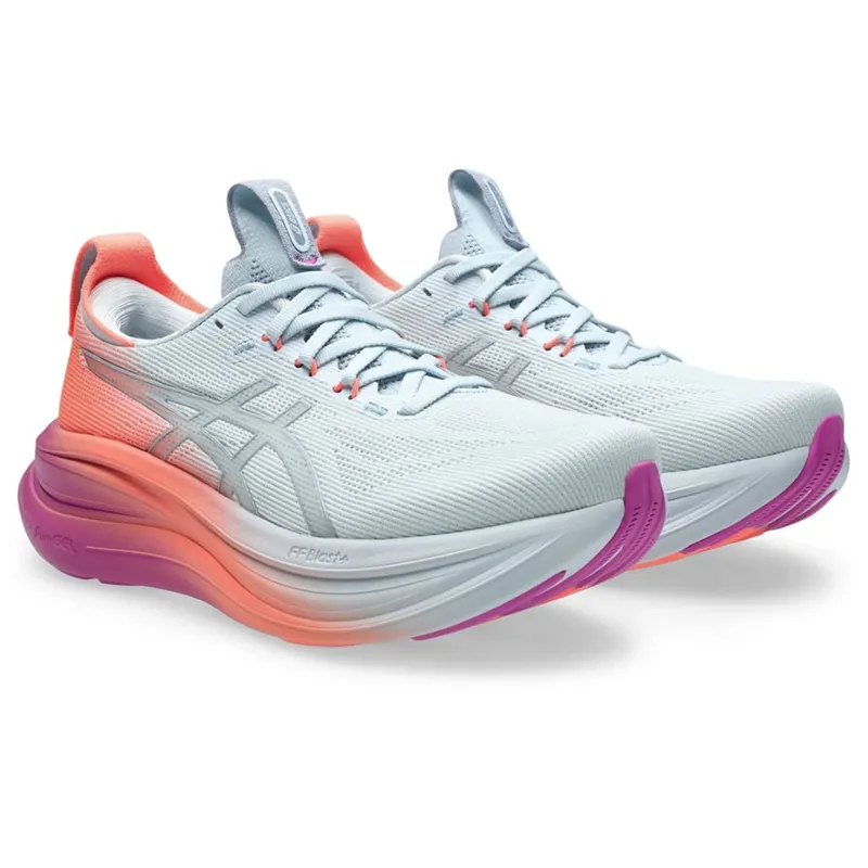 Asics Women's GEL-Nimbus 28 Sky/Digital Sakura-2