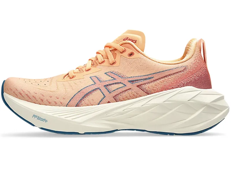 Asics Women's Novablast 4 Faded Orange/Deep Red-7