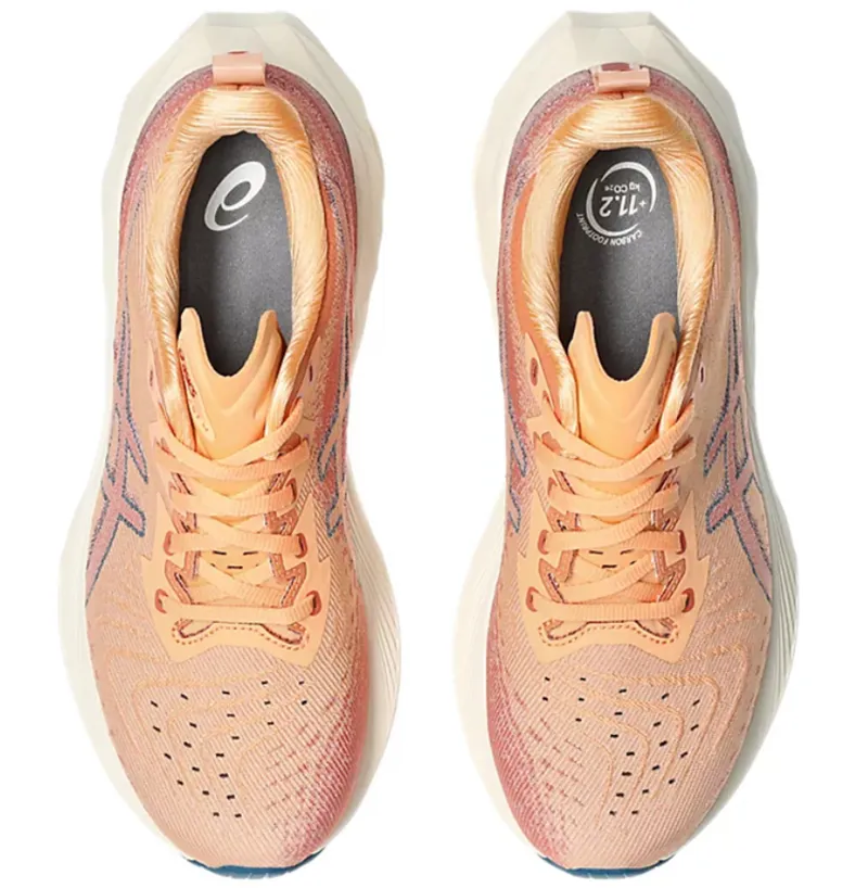 Asics Women's Novablast 4 Faded Orange/Deep Red-5