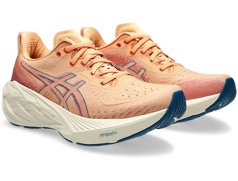 Asics Women's Novablast 4 Faded Orange/Deep Red-2