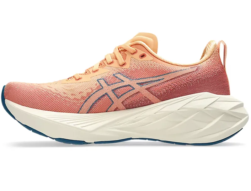 Asics Women's Novablast 4 Faded Orange/Deep Red-1