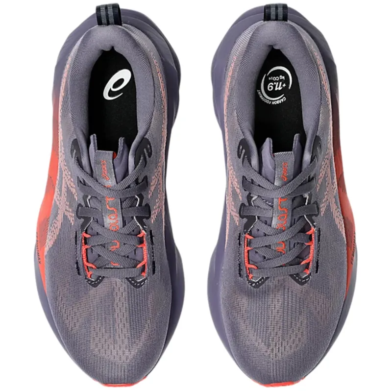 Asics Women's Novablast 5 Greyish Purple/Coral Reef-5