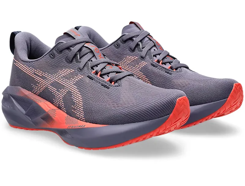 Asics Women's Novablast 5 Greyish Purple/Coral Reef-2