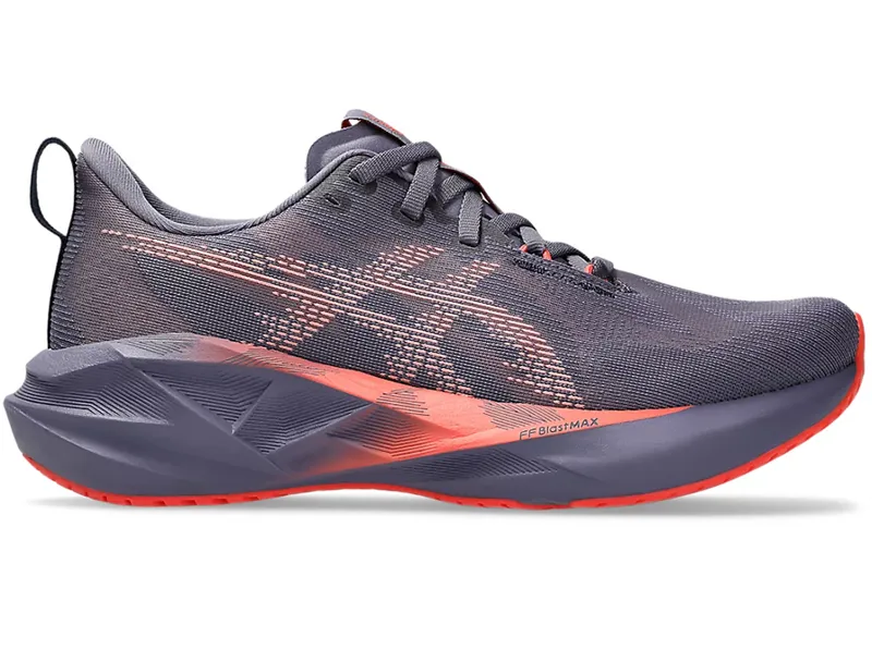 Asics Women's Novablast 5 Greyish Purple/Coral Reef