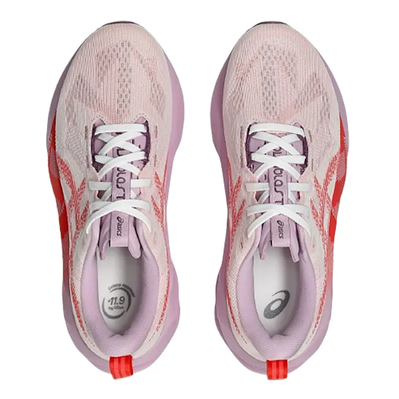 Asics Women's Novablast 5 White/Coral Reef-4