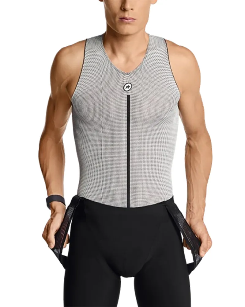 Assos Summer NS Skin Layer P1 Sleeveless Base Layer Grey Series-4