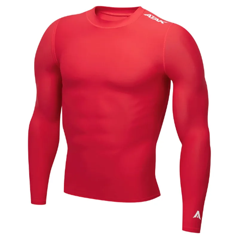 Atak Compression Long Sleeve Top Red-1