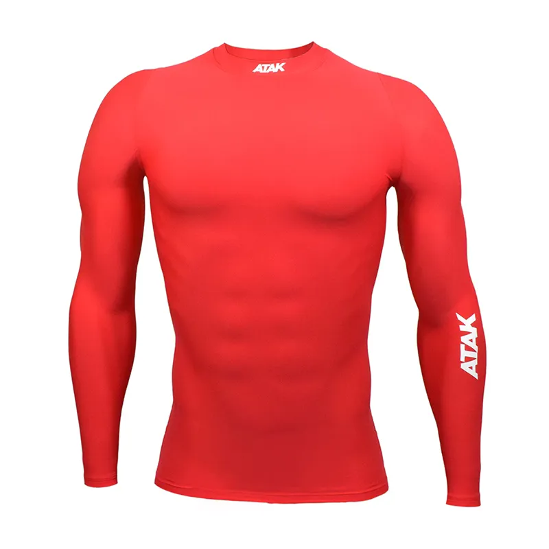 Atak Compression Long Sleeve Top Red