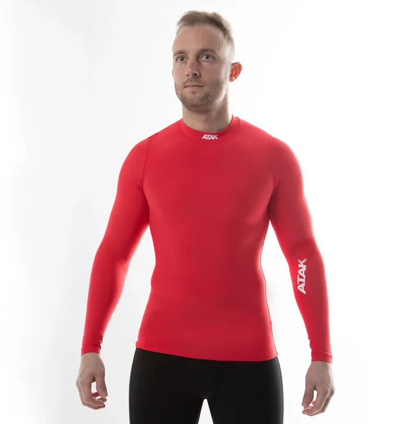 Atak Compression Long Sleeve Top Red-2