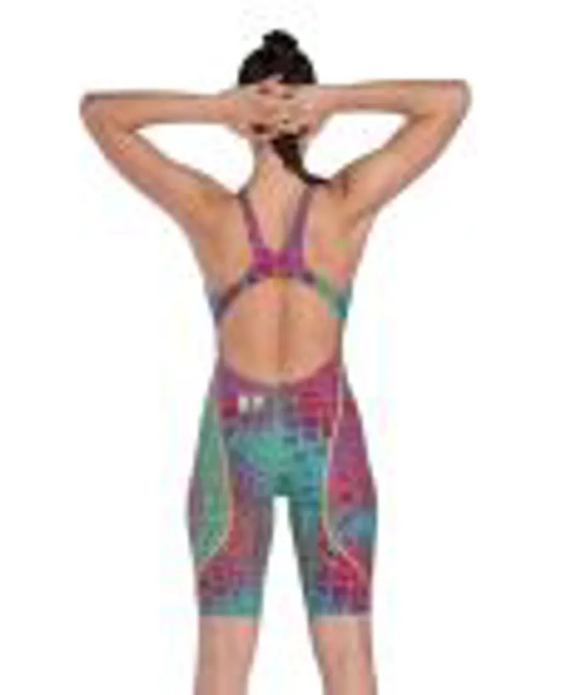 Arena: Limited Edition Womens Powerskin ST Next Caimano Open Back  - Aurora-2