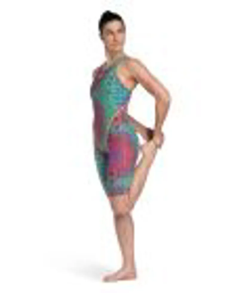 Arena: Limited Edition Womens Powerskin ST Next Caimano Open Back  - Aurora-1