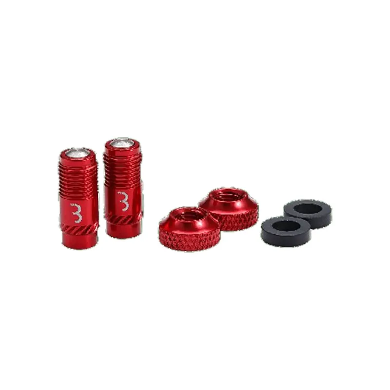 BBB BTI-165 Valve Caps CoreCap Red 2pcs-2