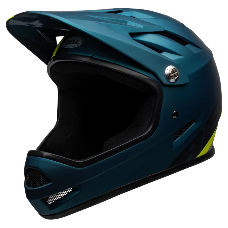 Bell Sanction Mtb Full Face Helmet 2020: Agility Matte Blue/Hi-Viz L 58- 60cm AGILITY BLUE/H l 58-60cm