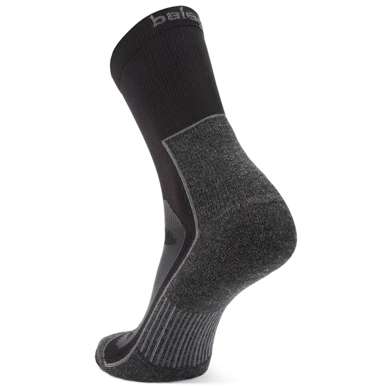 Balega Blister Resist Crew Socks Grey/Black-1