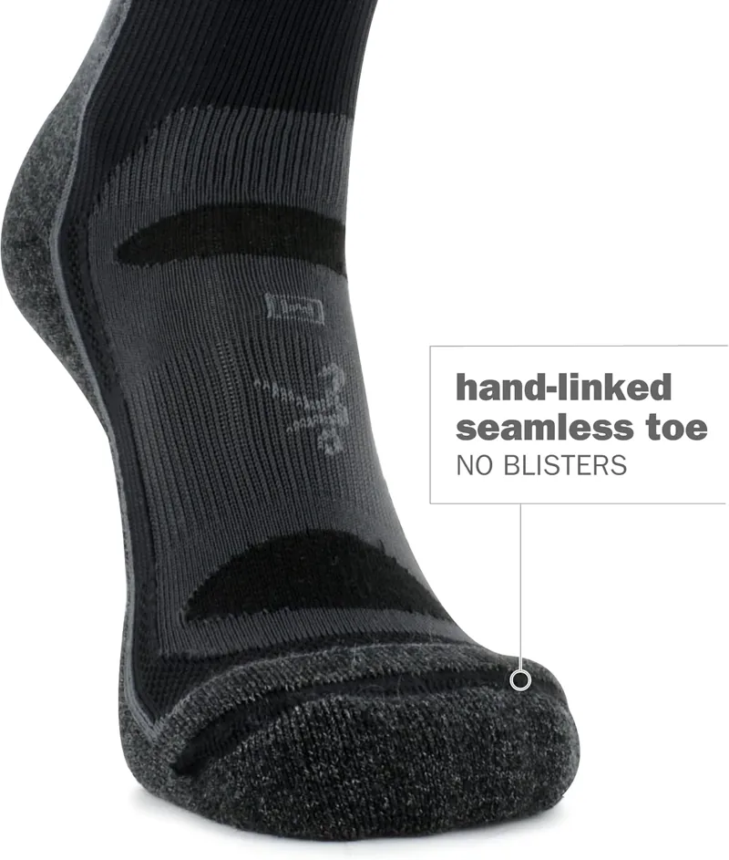 Balega Blister Resist Crew Socks Grey/Black-6