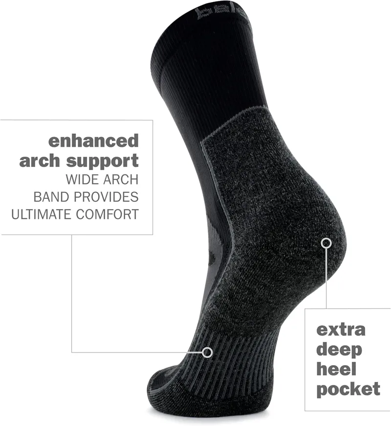 Balega Blister Resist Crew Socks Grey/Black-4