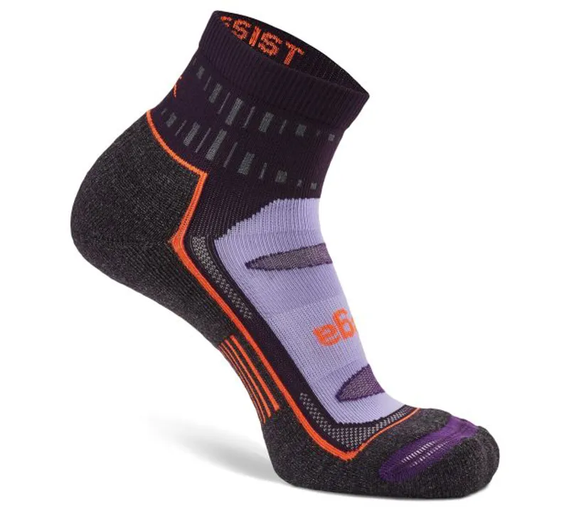 Balega Blister Resist Quarter Socks Midnight Plum-3