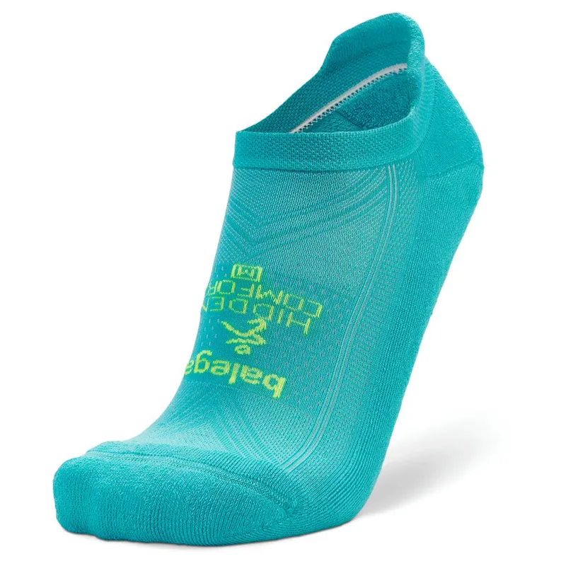 Balega Hidden Comfort No Show Socks Neon Aqua-2