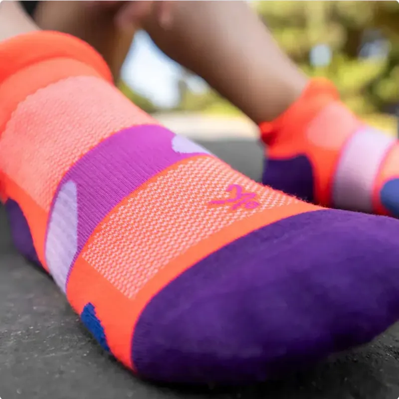 Balega Ultraglide No Show Socks Fluorescent Coral-1