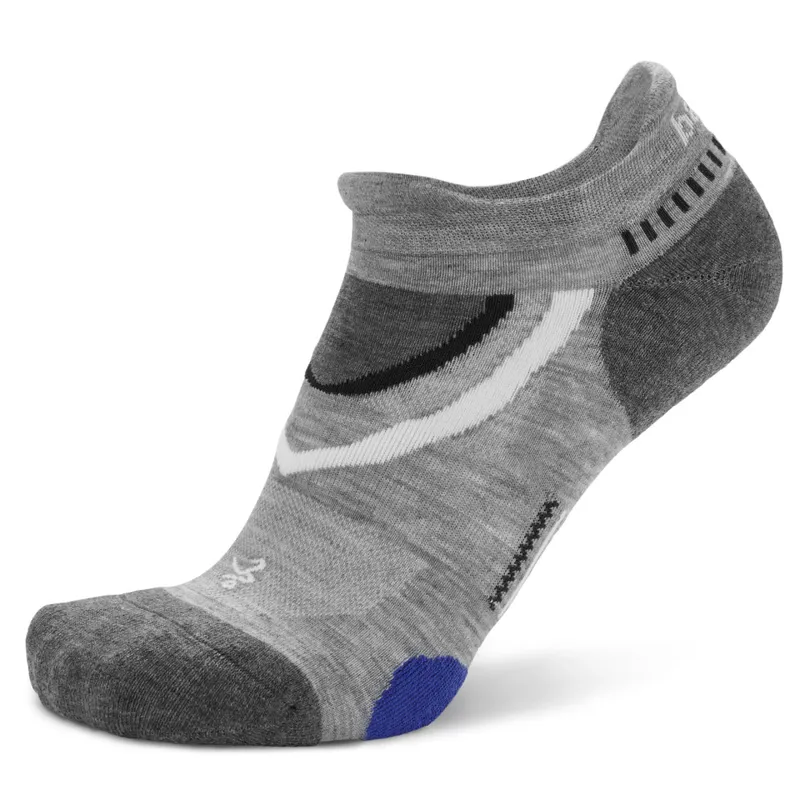 Balega Ultraglide No Show Socks Mid Gray/Charcoal