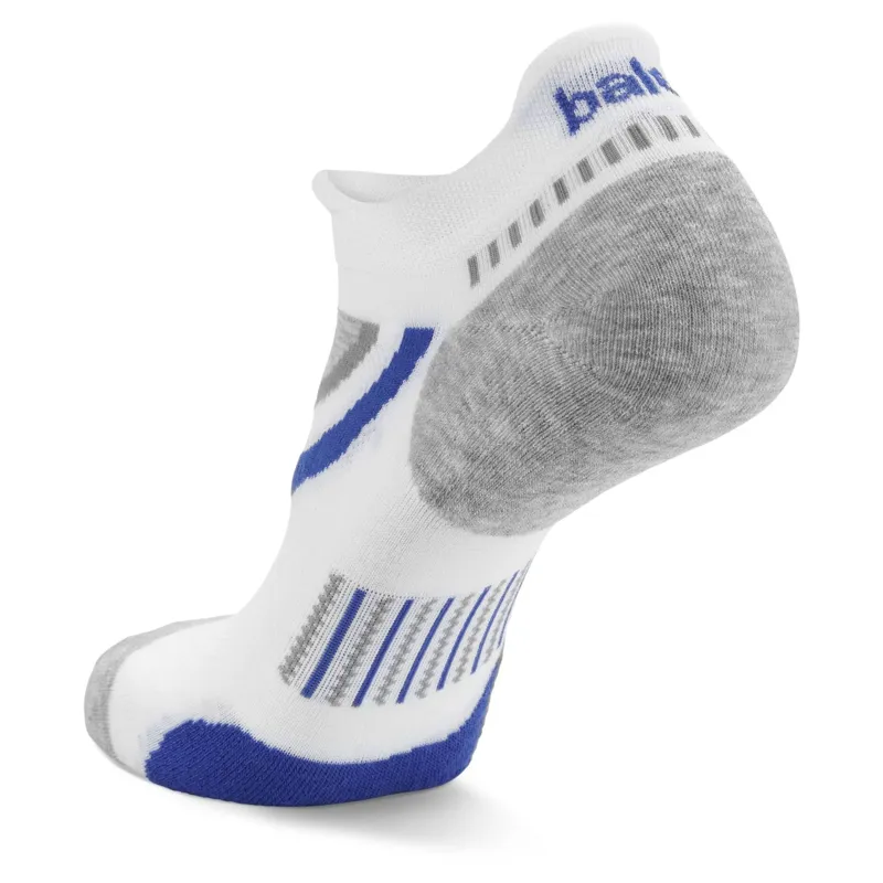 Balega Ultraglide No Show Tab Socks White/Mid Grey-3