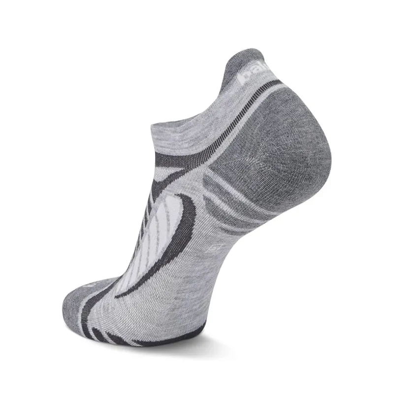 Balega Ultralight No Show Tab Socks Grey/White-5