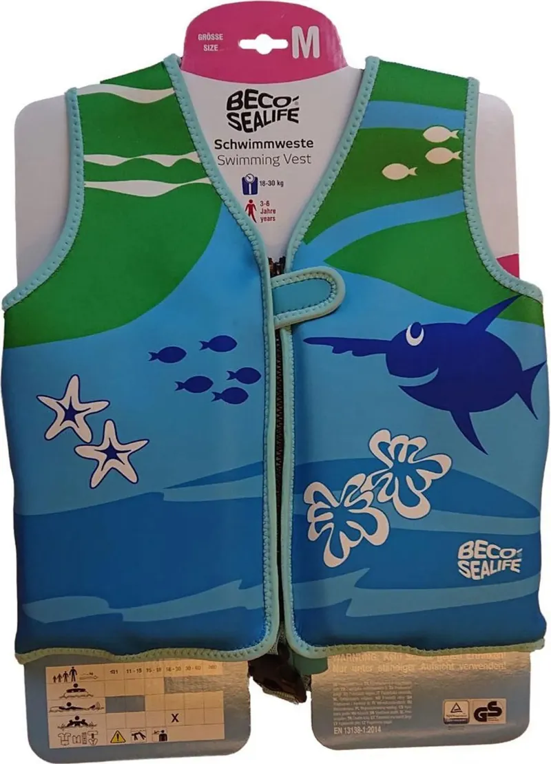 Beco Sealife Swimming Vest Blue/Green-8