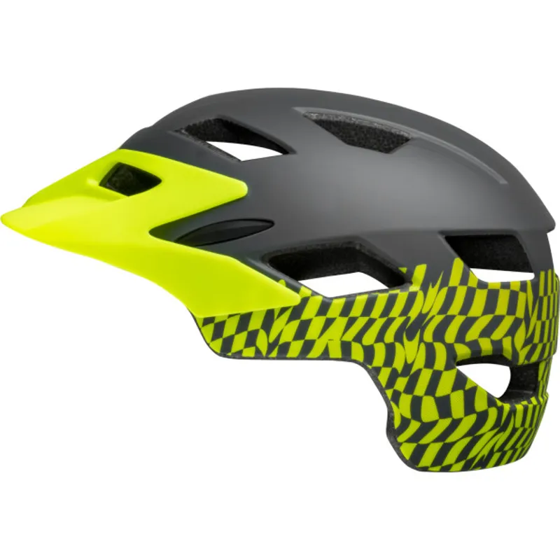 Bell Sidetrack Youth Helmet Wavy Checks Matte Retina Sear Unisize 50- 57cm-3