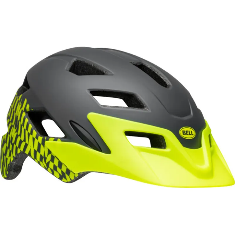 Bell Sidetrack Youth Helmet Wavy Checks Matte Retina Sear Unisize 50- 57cm