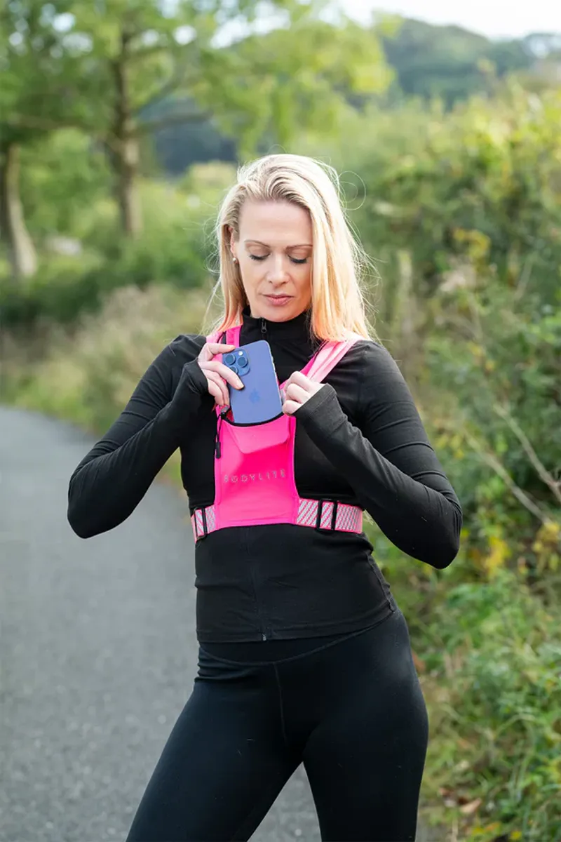Bodylite Phone Holder Vest Pink M-XXL-3