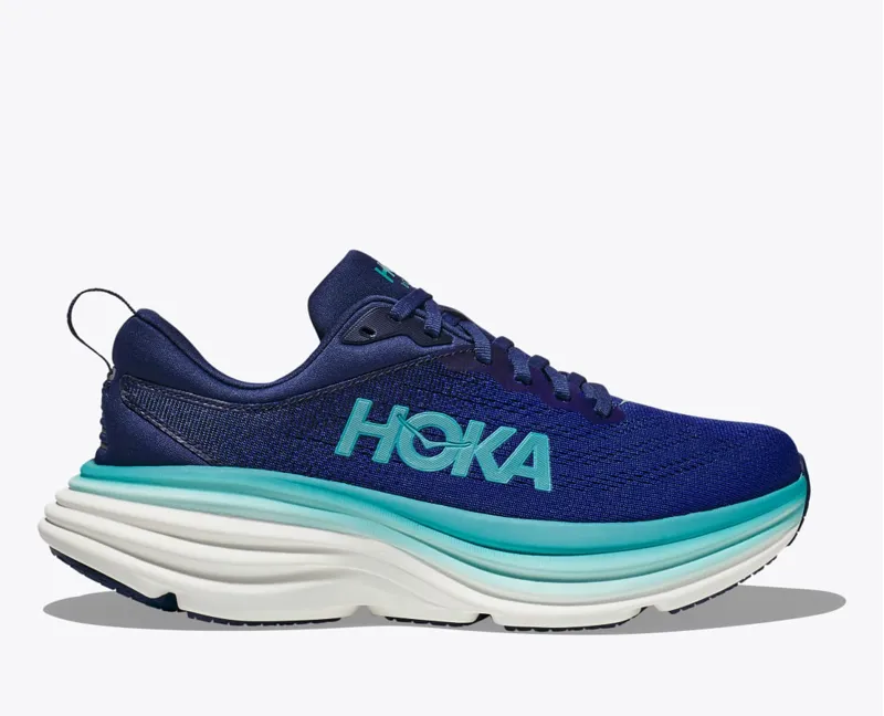 Hoka One One Women's Bondi 8 Running Shoes Bellwether Blue/Evening Sky