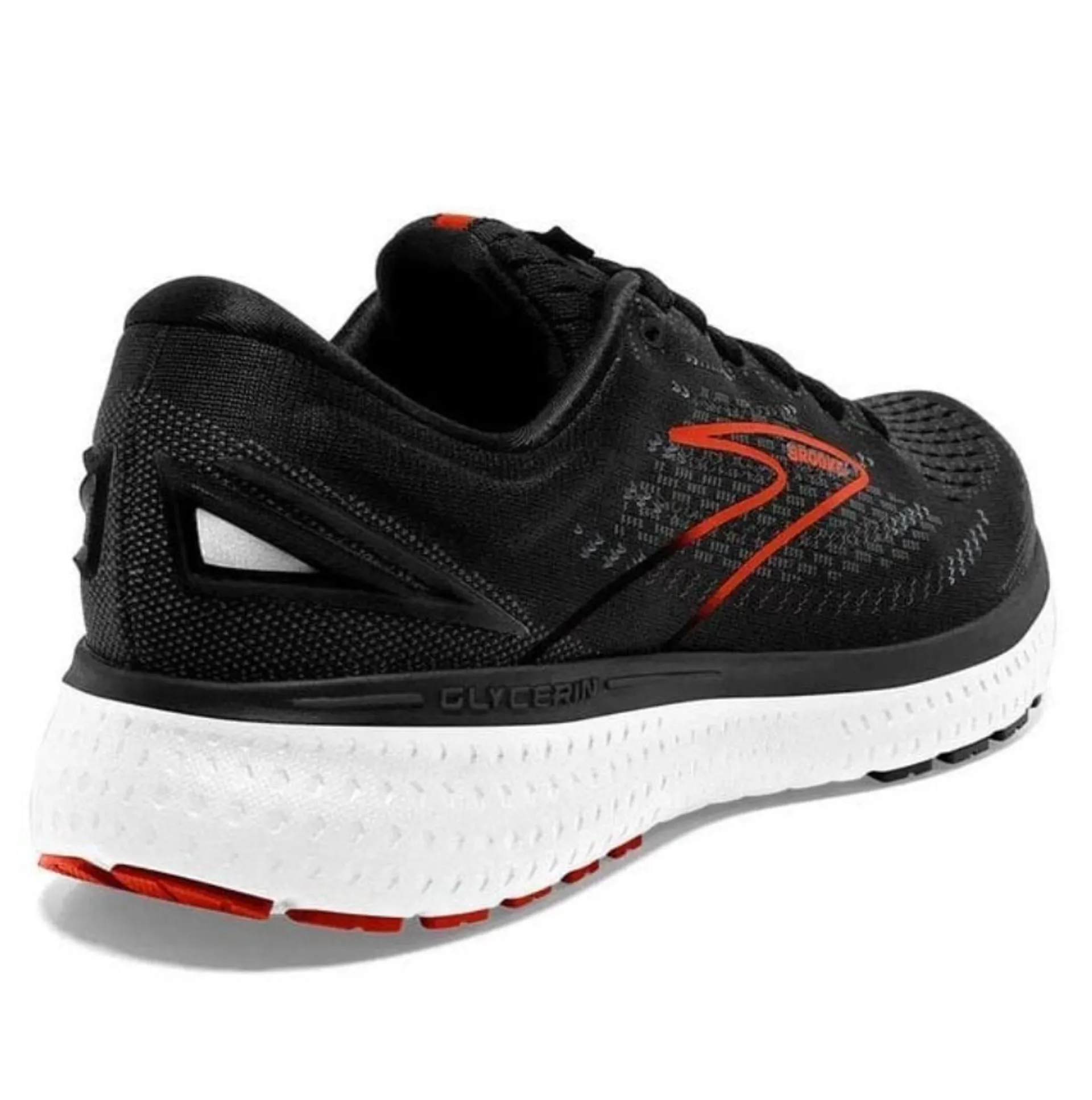 Brooks Glycerin 19 Gray Red Running Athletic Shoes‎ Sneakers Wide Men main image 3