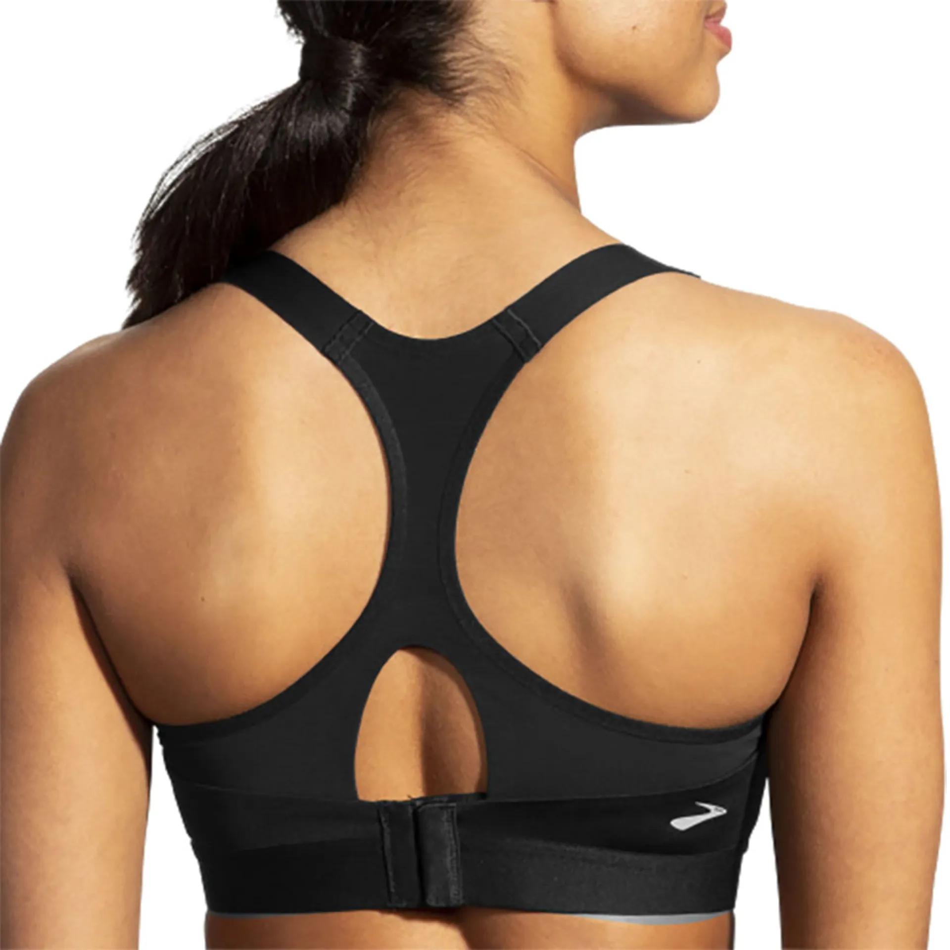 Brooks Women's Dare Zip Run Sports Bra Black