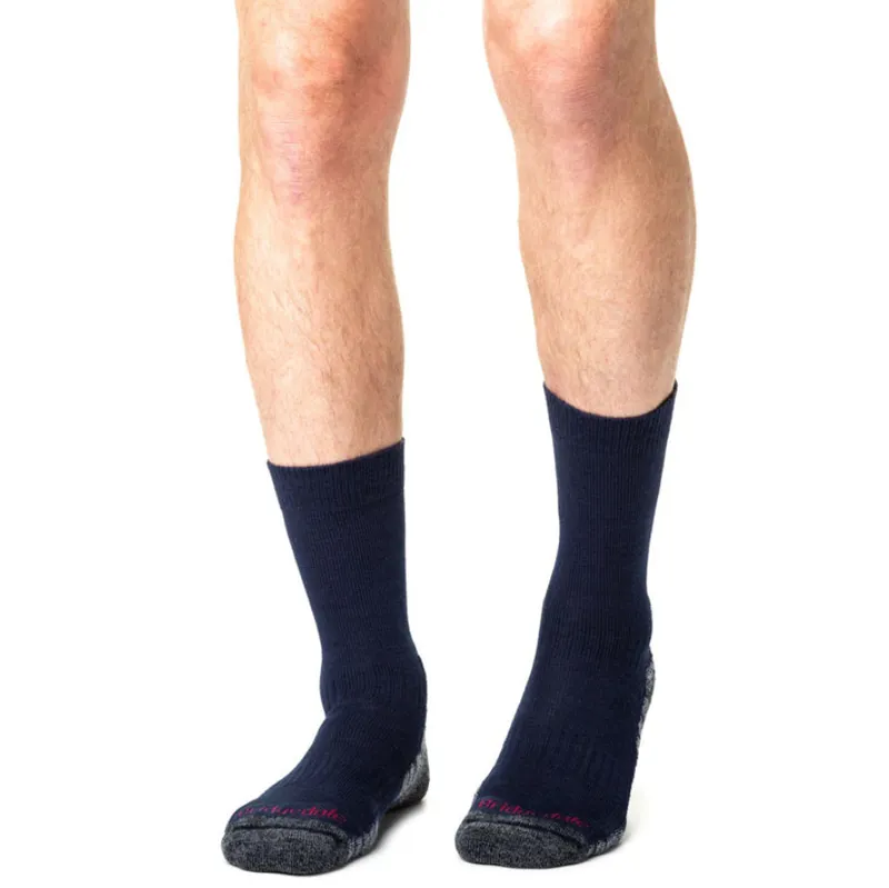 Bridgedale Men's Hike Lightweight Merino Performance Boot Original Socks Navy/Grey-2