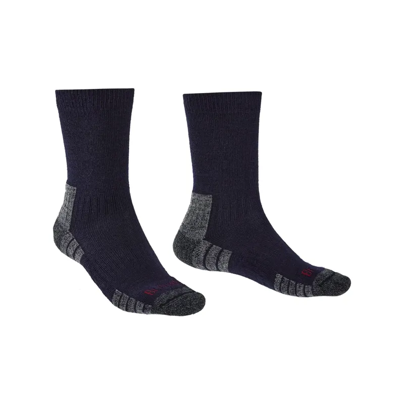 Bridgedale Men's Hike Lightweight Merino Performance Boot Original Socks Navy/Grey