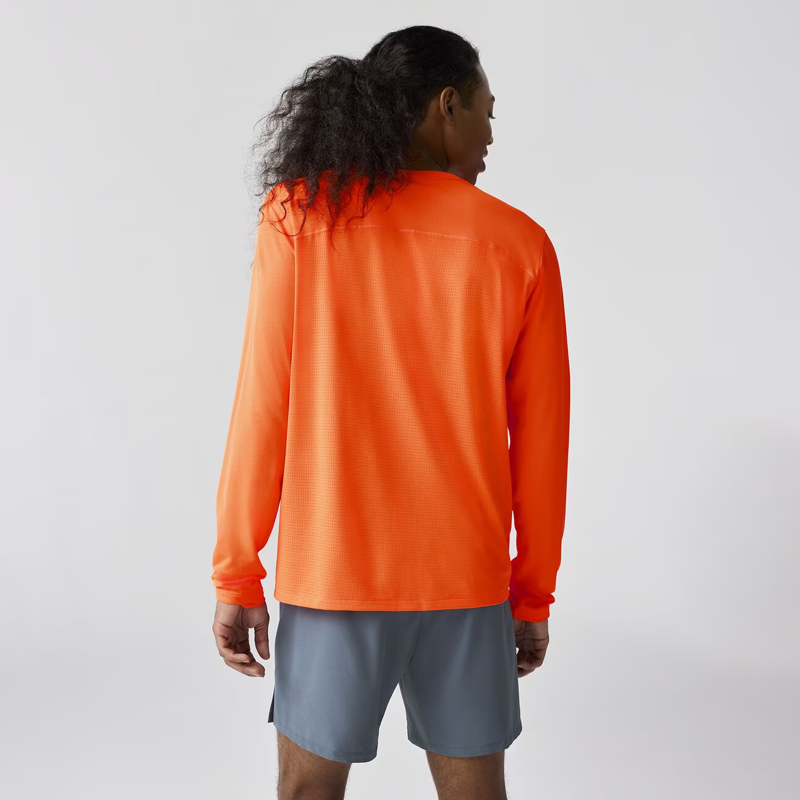 Brooks Men's Atmosphere Long Sleeve 3.0 Shocking Orange-1