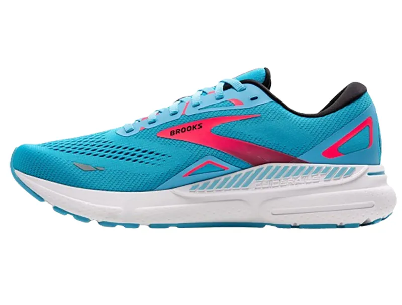 Brooks Men's Adrenaline GTS 23 Crystal Seas/Diva Pink/Black-1