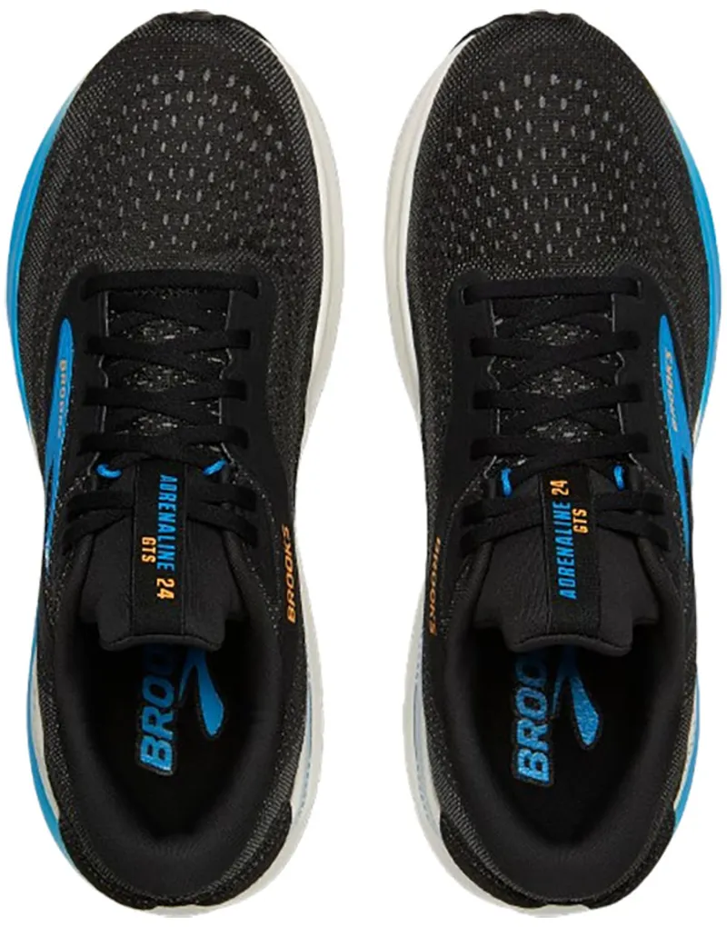 Brooks Men's Adrenaline GTS 24 Black/Ebony/Cloissonne-6