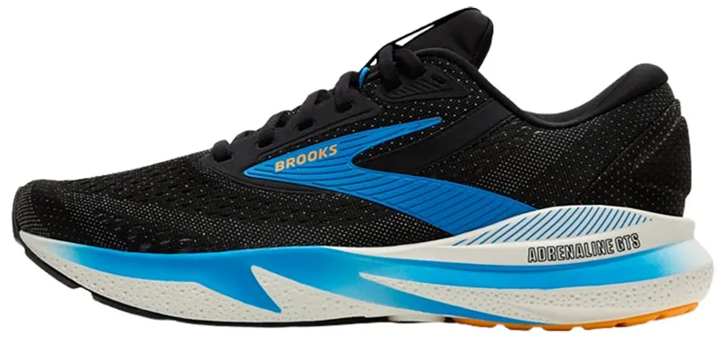 Brooks Men's Adrenaline GTS 24 Black/Ebony/Cloissonne-1