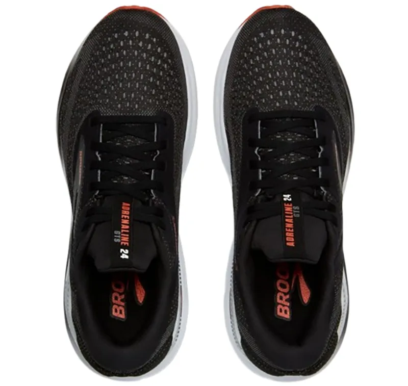 Brooks Men's Adrenaline GTS 24 Black/Grey/Red-4