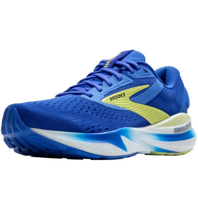 Brooks Men's Adrenaline GTS 24 Cobalt/Neo Yellow/Peacoat-3