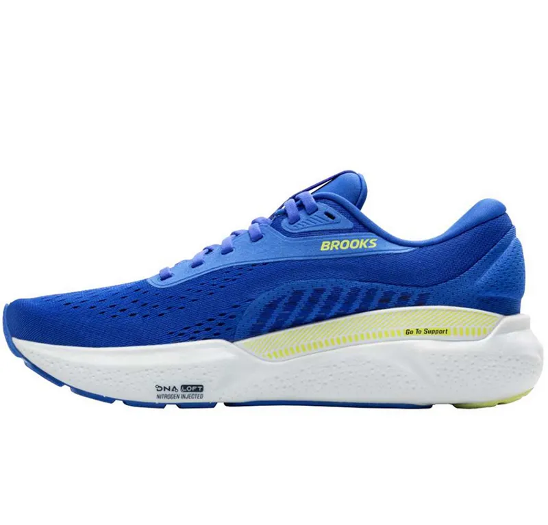 Brooks Men's Adrenaline GTS 24 Cobalt/Neo Yellow/Peacoat-1