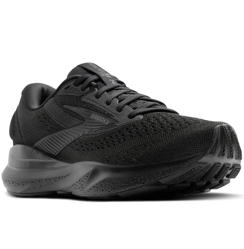 Brooks Men's Adrenaline GTS 24 EXTRA WIDE Black/Black/Ebony-2