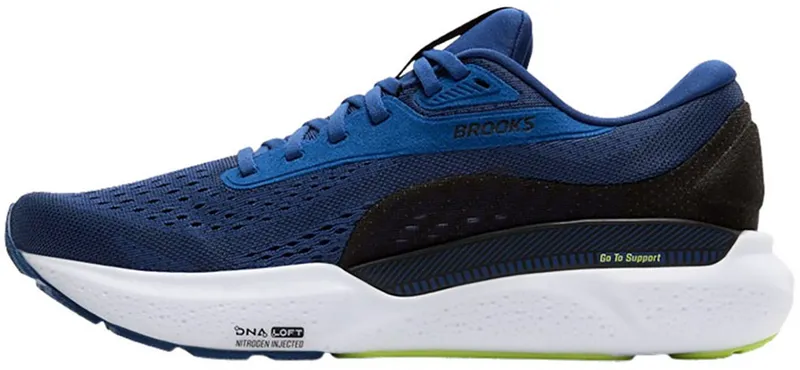 Brooks Men's Adrenaline GTS 24 Navy Peony/Black/Acid Lime-2