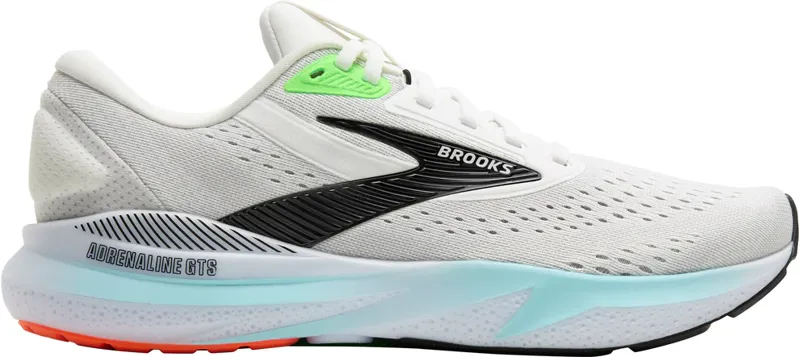 Brooks Men's Adrenaline GTS 24 White/Gecko/Atomizer