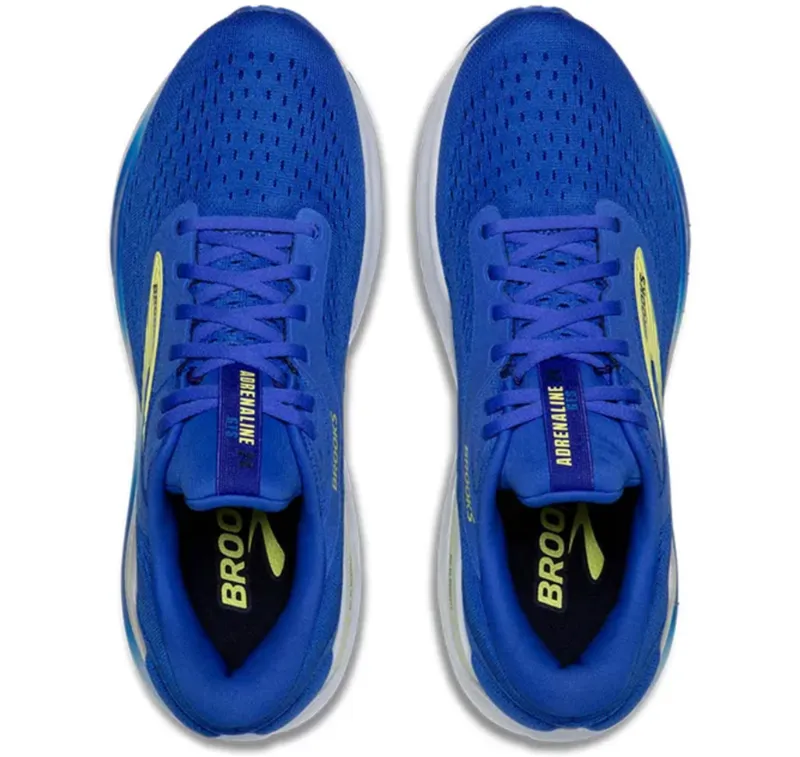 Brooks Men's Adrenaline GTS 24 WIDE - Cobalt/Neo Yellow/Peacoat-5